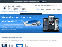 Tablet Screenshot of barringtoninternational.co.uk
